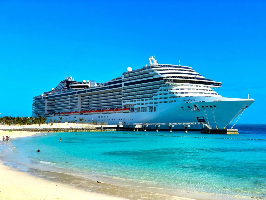 MSC Cruise Ship Docked at Ocean Cay